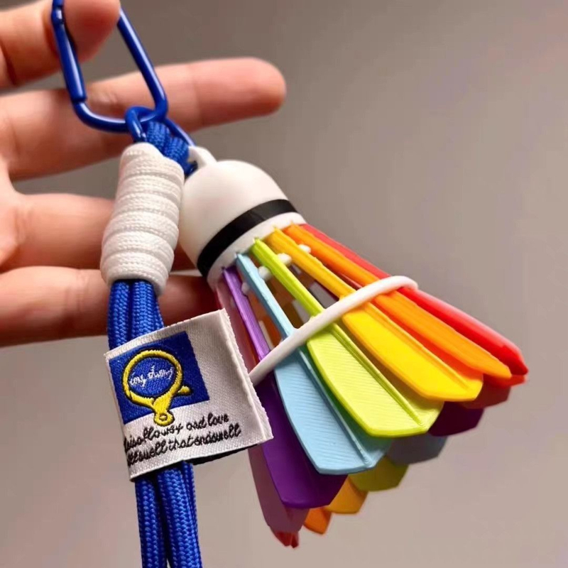 3D Printing Household Items - Creative 3D Printed Feather Rainbow Badminton