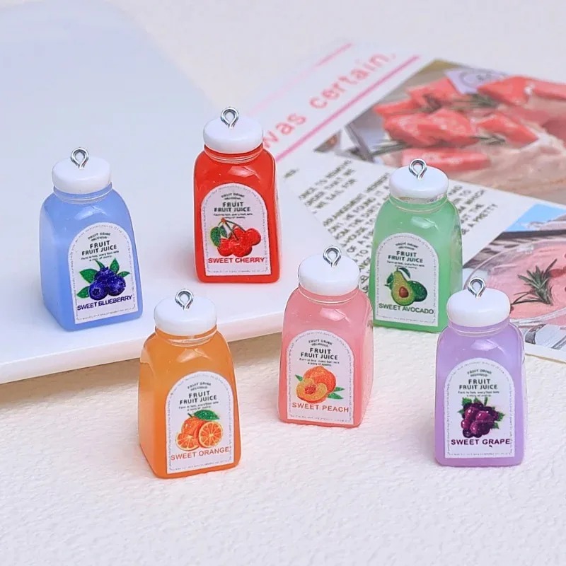 3D Printing Earrings - 10Pcs Kawaii Mini 3D Cherry Orange