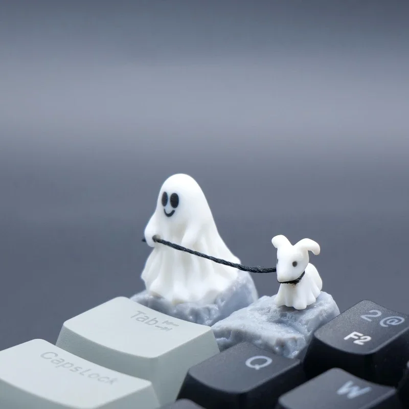 3D Printing And Additive Manufacturing - Ghost Puppy Resin Keycap Custom 3D