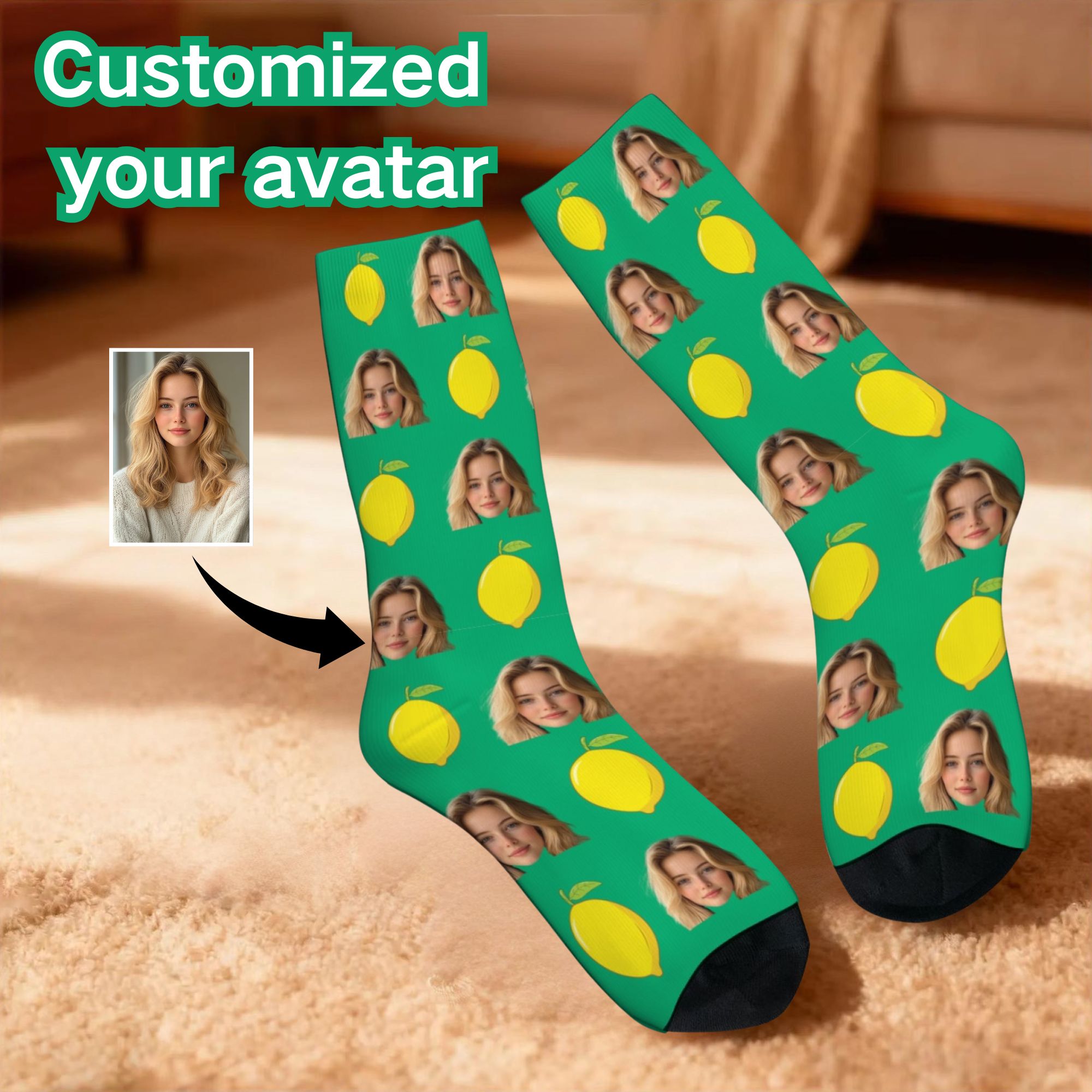 3D Printing Design - Funny Personalized Face Photo Custom Socks
