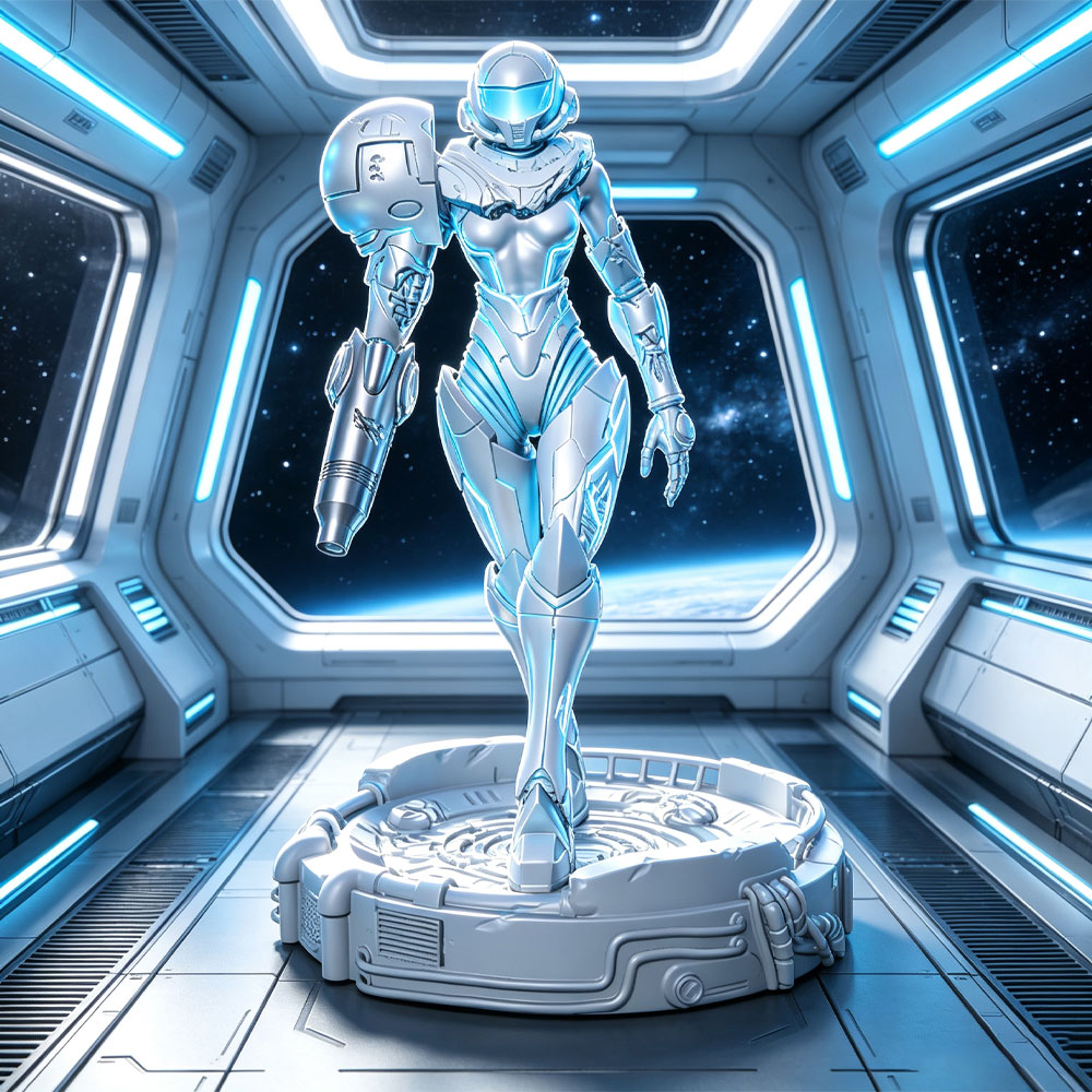 3D Printing And Additive Manufacturing - 1/24 Sci-fi Powered Armor Warrior, Female