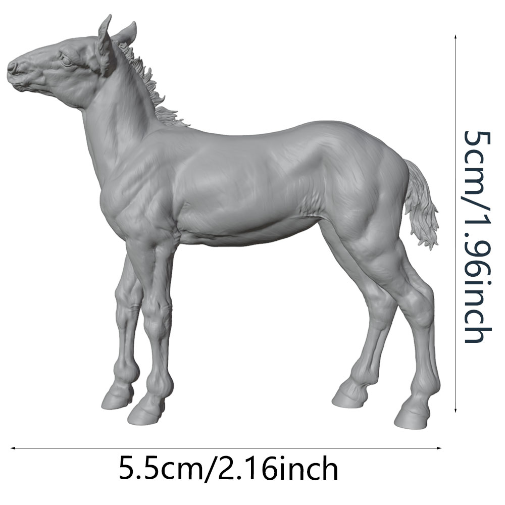 3D Printing And Additive Manufacturing - High-Detail Printing, Realistic Horse Miniature Resin