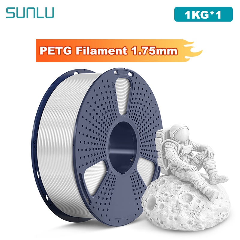 Abs Filament Spool - SUNLU 1KG PETG /Clear 3D Printer