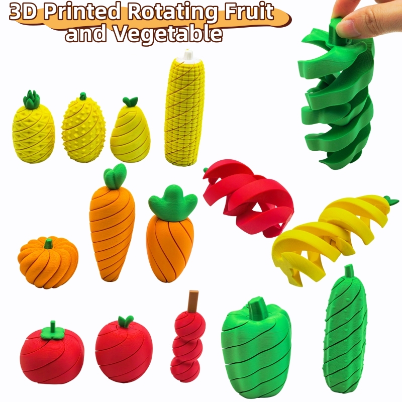 3D Printing Household Items - 3D Printed Fruit and Vegetable Stress