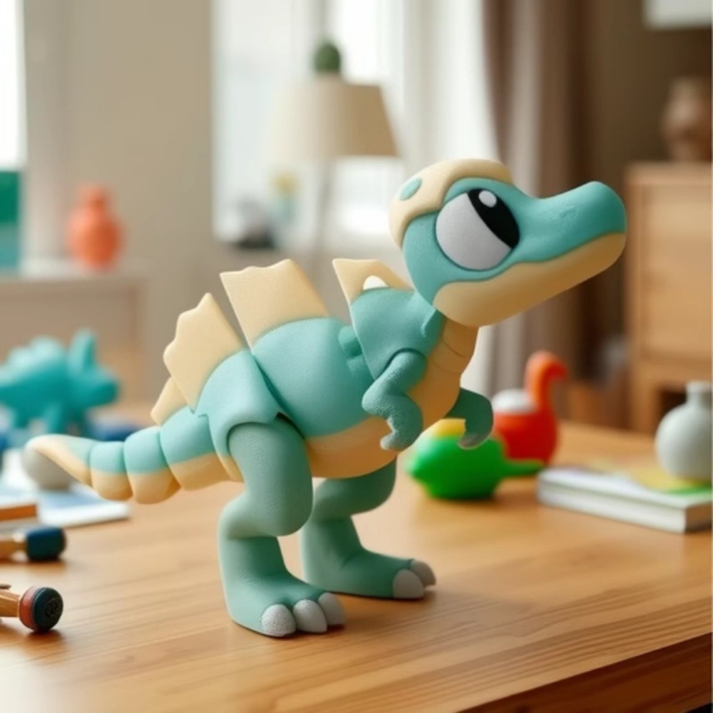 3D Printed Cartoon Tyrannosaur - огляд і ціна 3D Printing Household Items