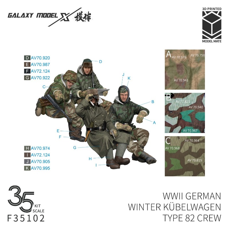 Galaxy F35102 1/35 WWII GERMAN - огляд і ціна 3D Printing Metal