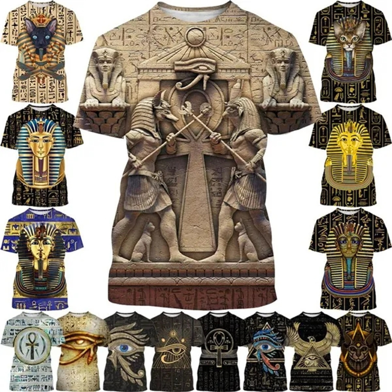 Summer New Pharaoh 3D Print T- - огляд і ціна 3D Printing Online