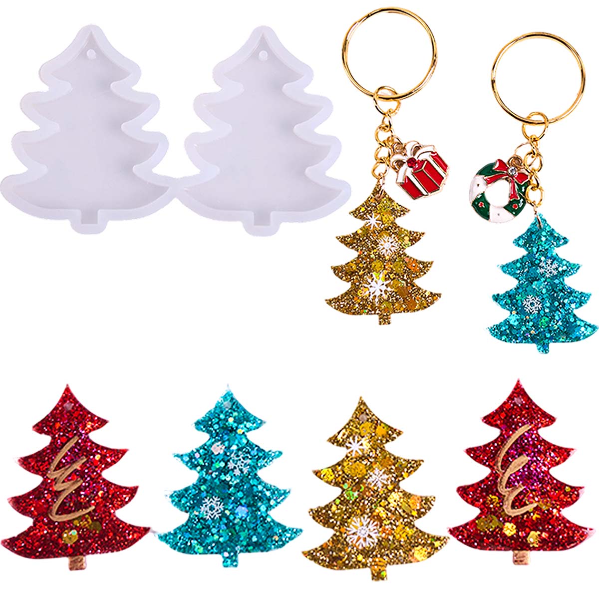 3D Christmas Tree Pendant Sili - огляд і ціна 3D Printing Earrings