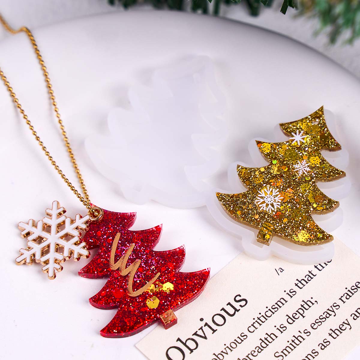 3D Christmas Tree Pendant Sili - огляд і ціна 3D Printing Earrings