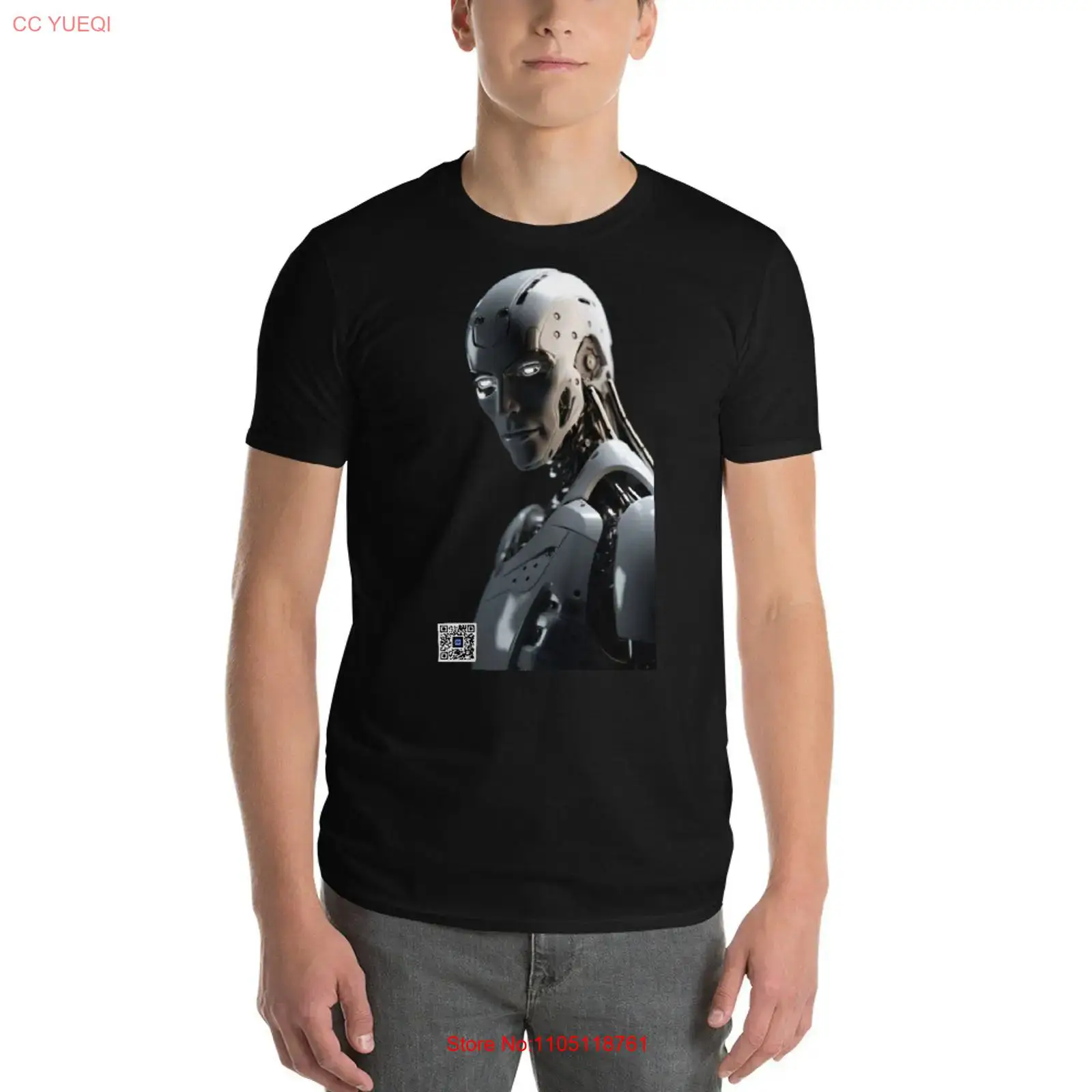 Robot T Shirt smartphone camer - огляд і ціна 3D Printing Qr Code