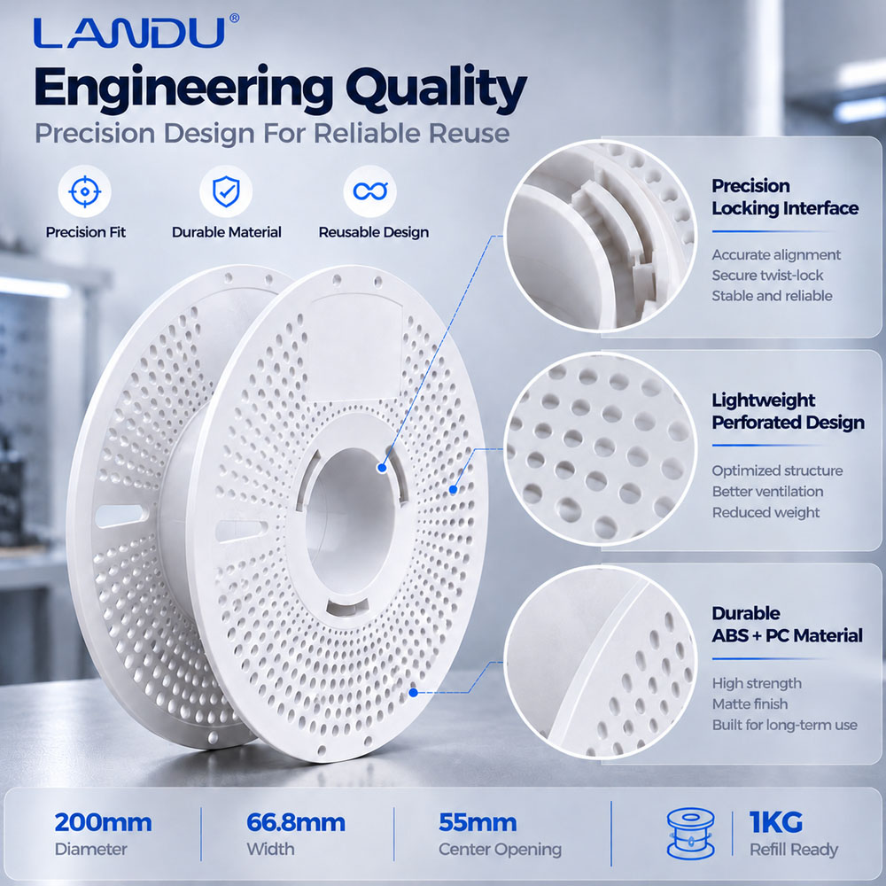 Reusable Empty Filament Spool  - огляд і ціна 3D Printing High Temperature Materials