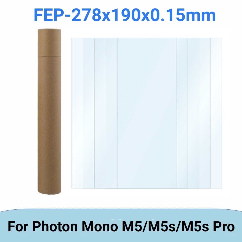 5 Pcs FEP Film 10.1 Inch 278*1 - огляд і ціна 3D Printing Uv Resin