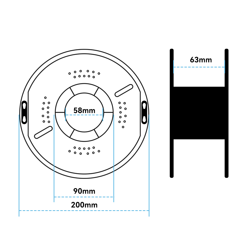 KINGROON 5KG ABS 3D Printer Fi - огляд і ціна Abs Filament Spool