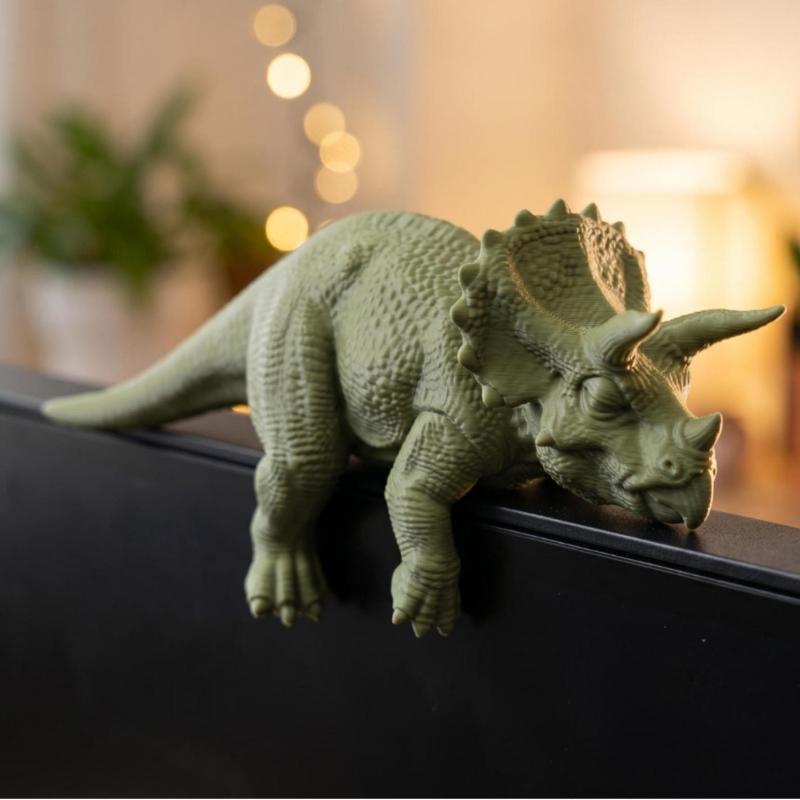 Sleeping T-Rex Monitor Topper  - огляд і ціна 3D Printing Office Setup