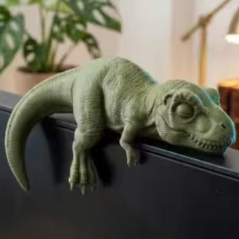 Sleeping T-Rex Monitor Topper  - огляд і ціна 3D Printing Office Setup