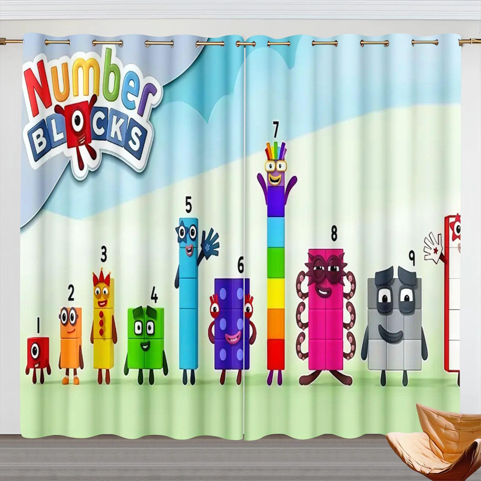 Numberblocks Cartoon Curtains, - огляд і ціна 3D Printing Examples