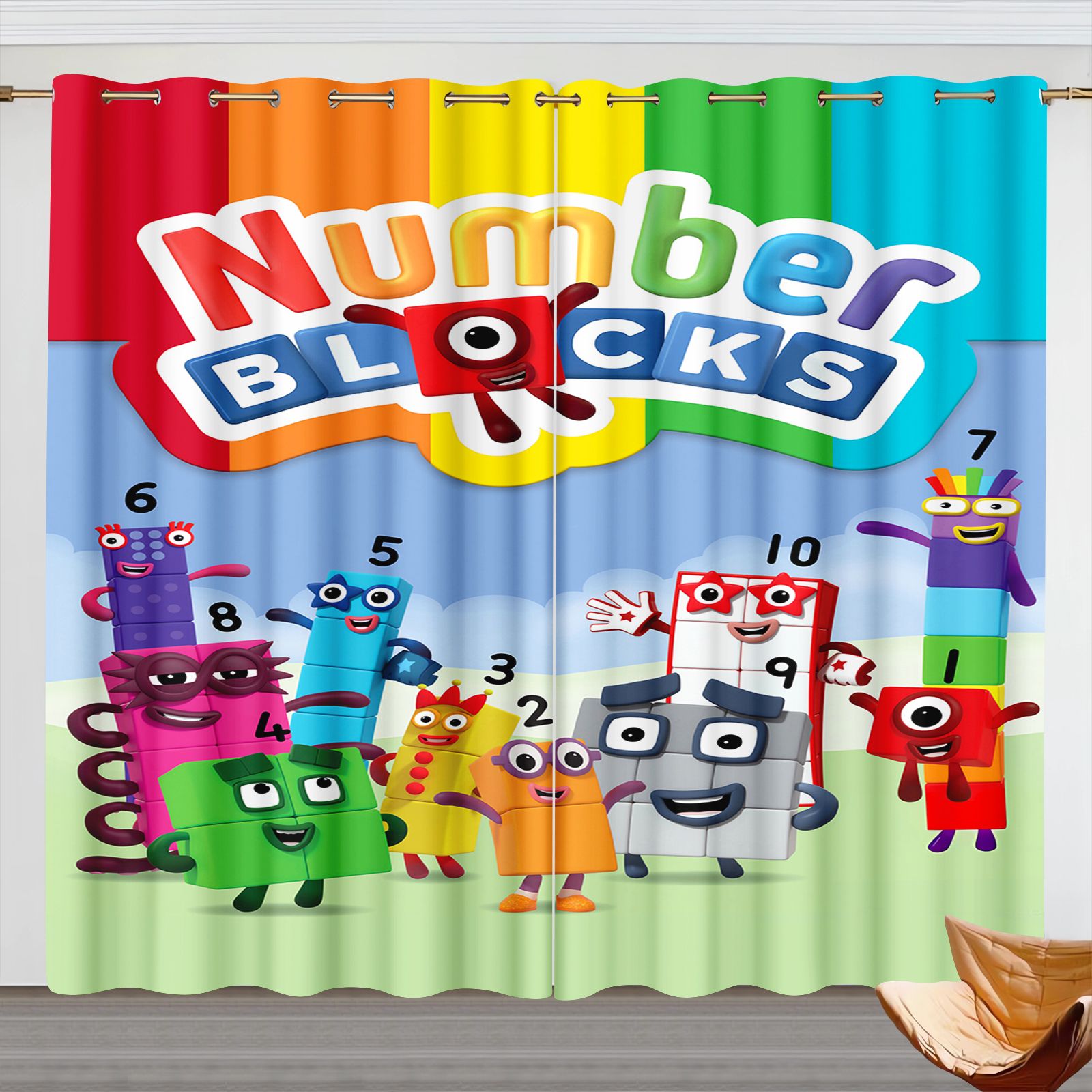 Numberblocks Cartoon Curtains, - огляд і ціна 3D Printing Examples