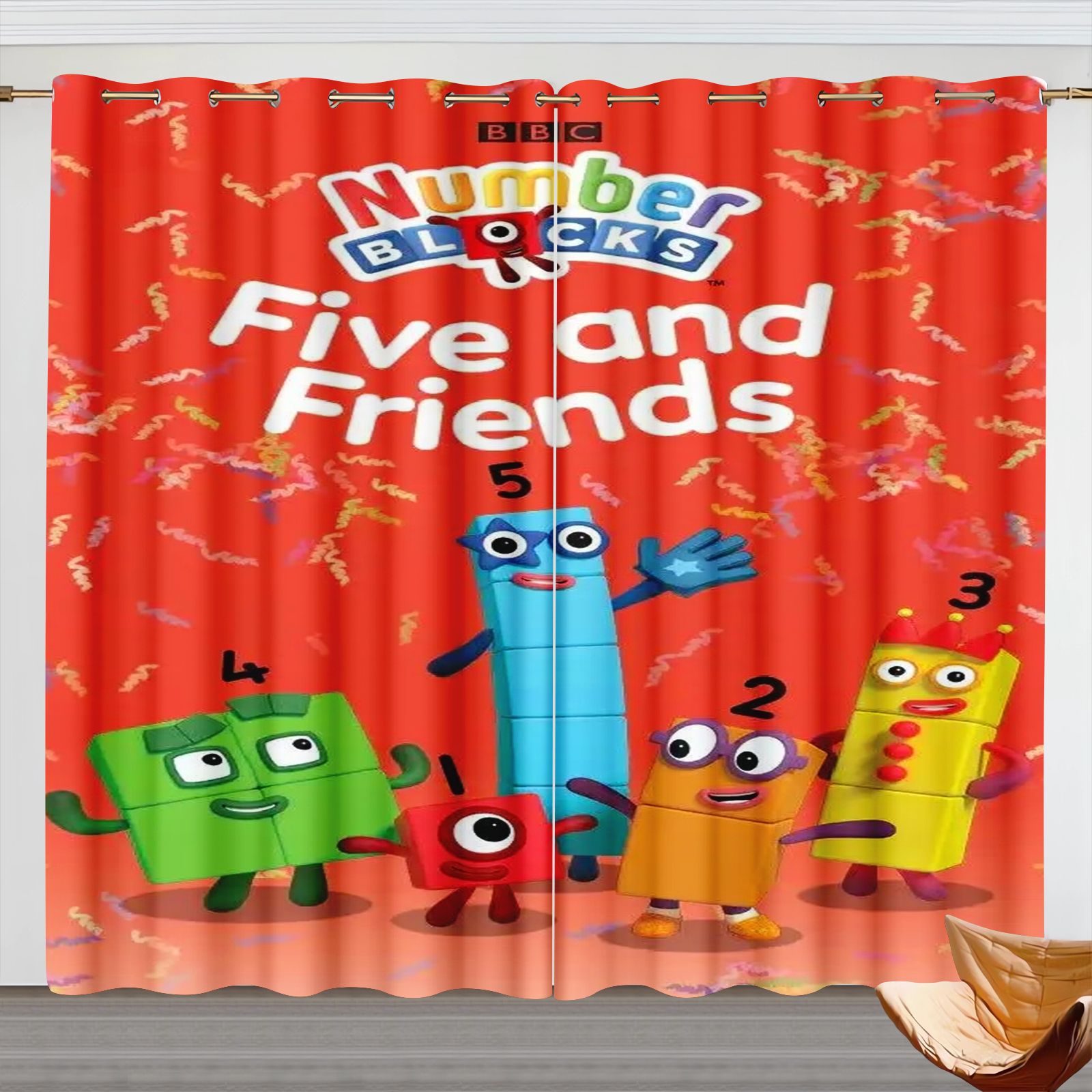 Numberblocks Cartoon Curtains, - огляд і ціна 3D Printing Examples