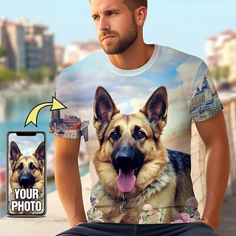 Custom Pet T Shirt for Men Des - огляд і ціна 3D Printing Services