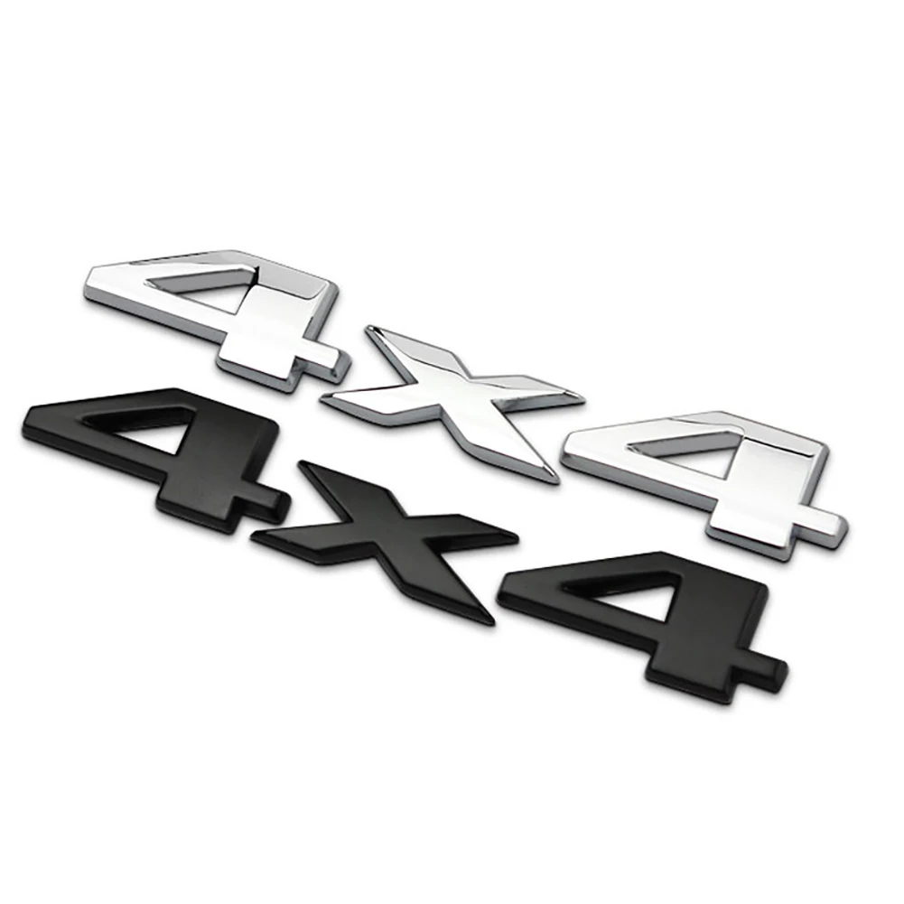 1Pcs Car 3D Metal Stickers 4WD - огляд і ціна 3D Printing Online