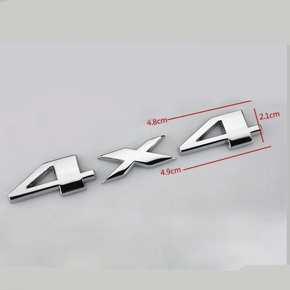 1Pcs Car 3D Metal Stickers 4WD - огляд і ціна 3D Printing Online