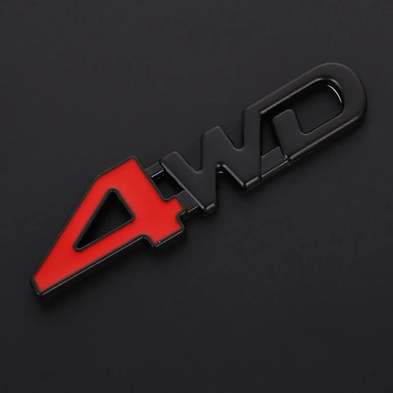 1Pcs Car 3D Metal Stickers 4WD - огляд і ціна 3D Printing Online