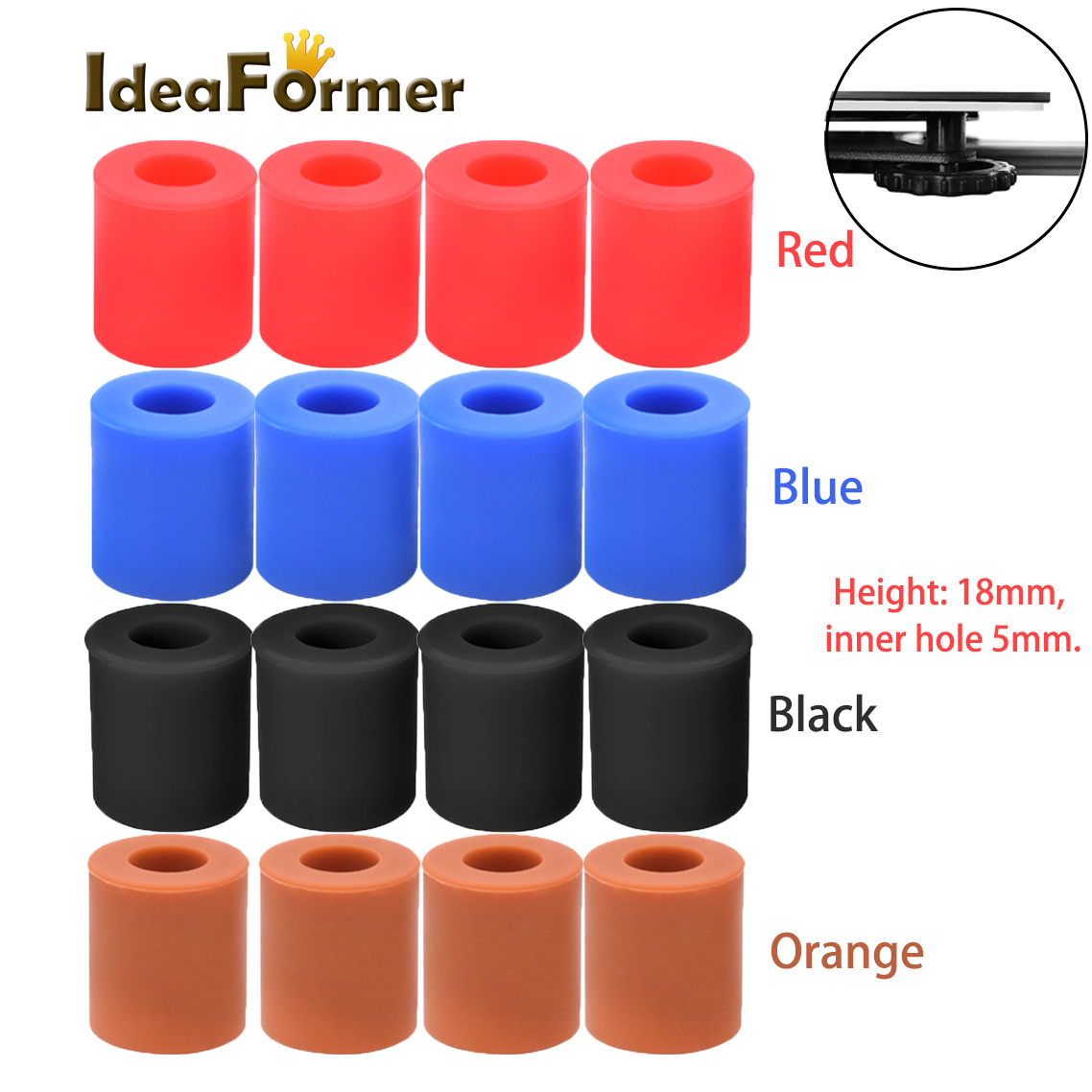IdeaFormer 4Pcs High Temperatu - огляд і ціна 3D Printer Bed Spring