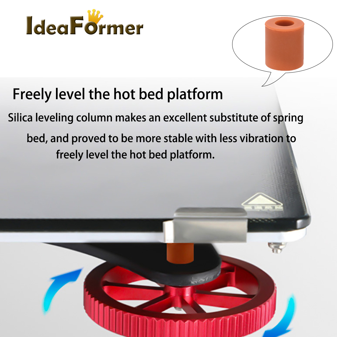 IdeaFormer 4Pcs High Temperatu - огляд і ціна 3D Printer Bed Spring